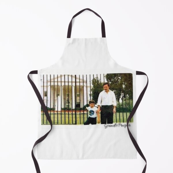 Item preview, Pablo Escobar and his son outside the White House while on the run designed and sold by Grind&Prosper .