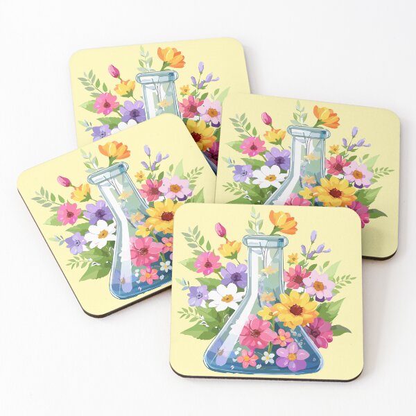 Artikelvorschau, Chemiebecher mit Blumen entworfen und verkauft von Modern-Phantom.