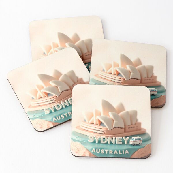 Item preview, SYDNEY, AUSTRALIA sticker poster with miniature design. designed and sold by UrbanTRIP.