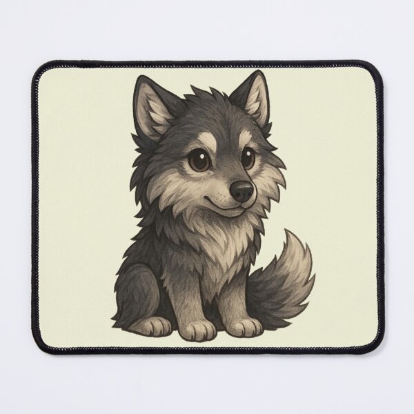 Item preview, Adorable Dire Wolf – Cute Cartoon Wolf Design for Animal & Fantasy Lovers designed and sold by Appventis.