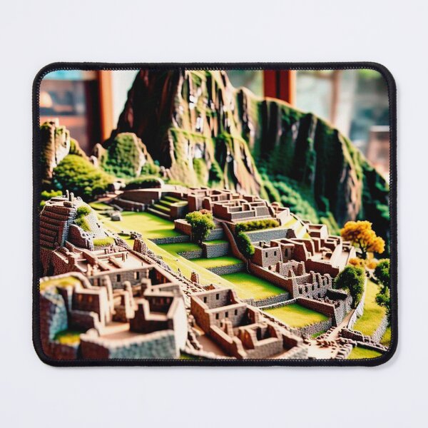 Item preview, MACHU PICCHU, PERU sticker poster with miniature design. designed and sold by UrbanTRIP.