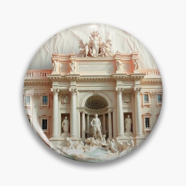 Item preview, ROME, Trevi Fountain sticker, poster with miniature design. designed and sold by UrbanTRIP.