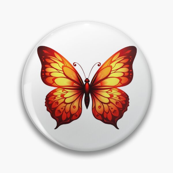 Item preview, Red Yellow Orange Butterfly Aesthetic Design designed and sold by PnrArtDesign.