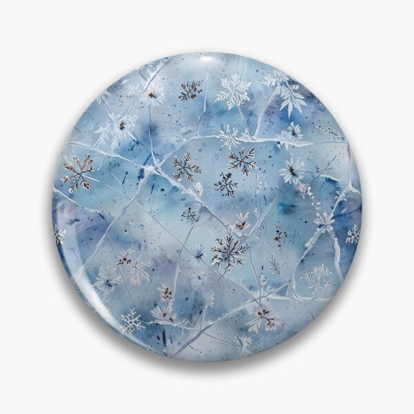 Item preview, Delicate Snowflakes on Cracked Glacial Ice in a Winter Abstract Design designed and sold by CoolPixels.