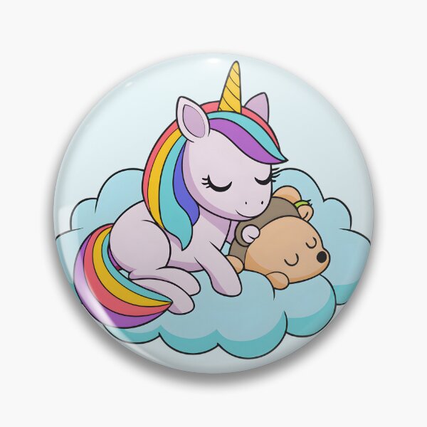 Item preview, Cute Sleeping Unicorn Holding Teddy Bear designed and sold by EpicPuzzles.
