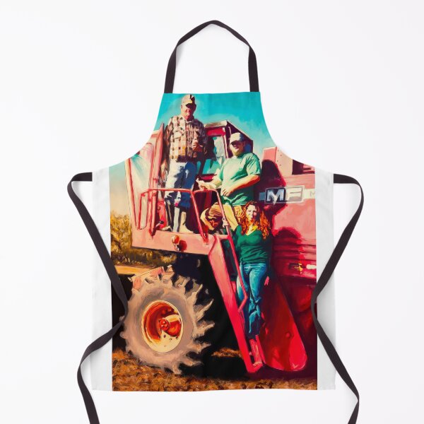 Item preview, Harvest Legacy – Massey Ferguson Combine Portrait designed and sold by Coral Leontine Arts.