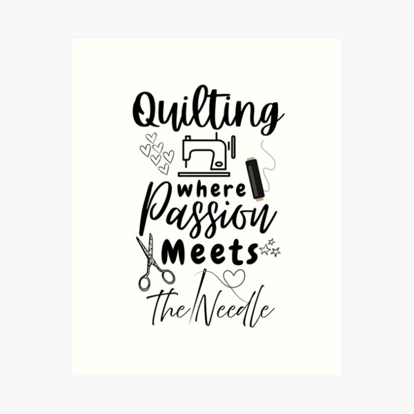 Aperçu de l'œuvre Quilting, où la passion rencontre l'aiguille - Quilting Lovers créée et vendue par Wiss2Arts.