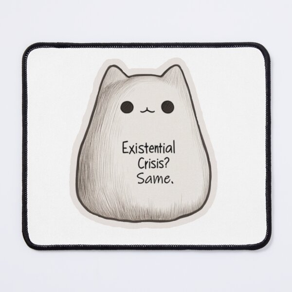 Item preview, "Existential Crisis? Same." Sticker, Funny, Humor, Best Stickers, Sticker Sale, Funny Gift, Funny Sticker, Cute Sticker designed and sold by GSizzle1.