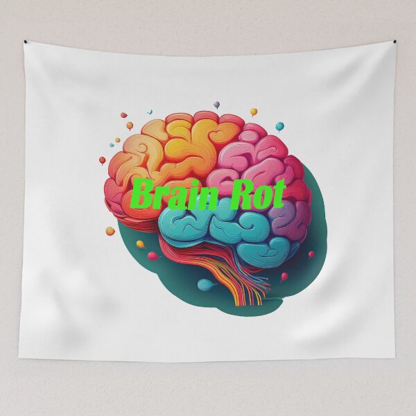 Artikelvorschau, Brain Rot - Lustiger Slang der Alpha-Generation entworfen und verkauft von Sharetogether.