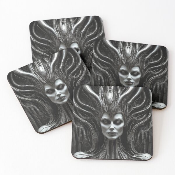 Item preview, Dark Gothic Sci-Fi Cyber Witch – Futuristic Occult Aesthetic - Witch designed and sold by CattlettArt.