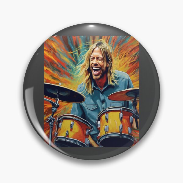 Item preview,  "Rhythmic Lightning: Taylor Hawkins' Dynamic Beat" designed and sold by Artisticanvas.
