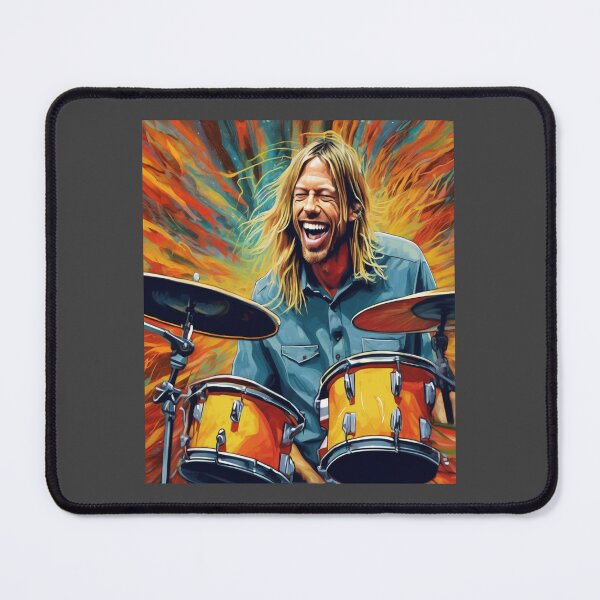 Item preview, "Rhythmic Lightning: Taylor Hawkins' Dynamic Beat" designed and sold by Artisticanvas.