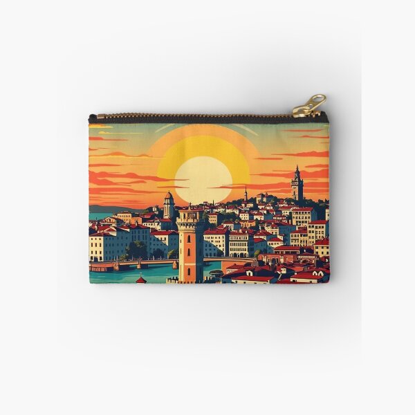 Item preview, Digital Retro Pop Art Poster of Lisbon, Portugal | Vintage Style Lisbon Art | Retro City Poster | Lisbon Pop Art Design | Lisbon Travel designed and sold by PaintedPixels01.