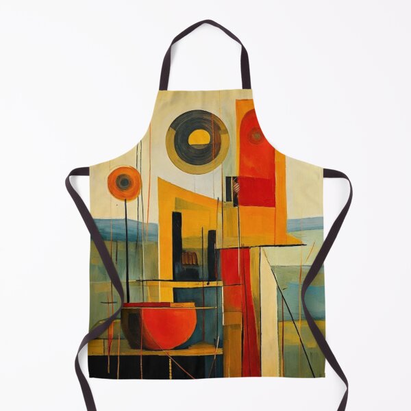 Item preview, Geometric – Abstract Art in Retro Earth Tones- Mid-Century Modern designed and sold by CattlettArt.