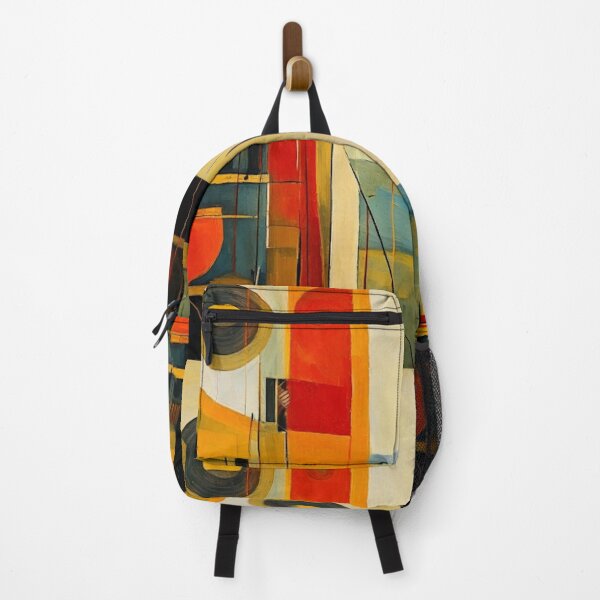 Item preview, Geometric  – Abstract Art in Retro Earth Tones- Mid-Century Modern designed and sold by CattlettArt.