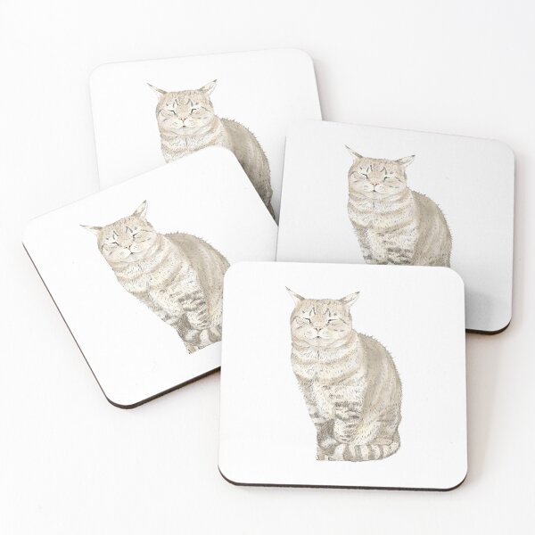 Item preview, cat watercolor designed and sold by merry nao and hiro.