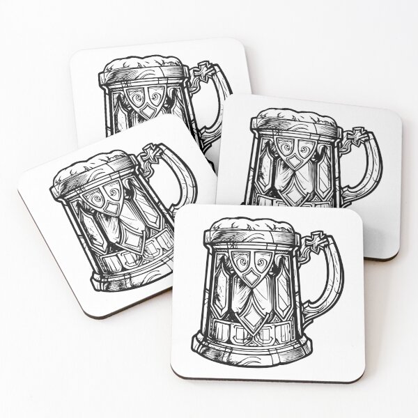Item preview, Medieval Ale Tankards Rustic Old Beer Mug Stein Tavern designed and sold by inkoutninja.