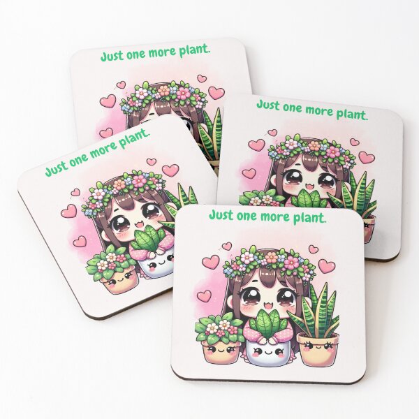 Item preview, "Just one more plant - Adorable design for kawaii plant lovers" designed and sold by JenniferCreaArte .