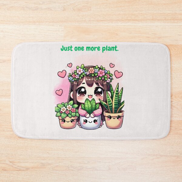Item preview, "Just one more plant - Adorable design for kawaii plant lovers" designed and sold by JenniferCreaArte .