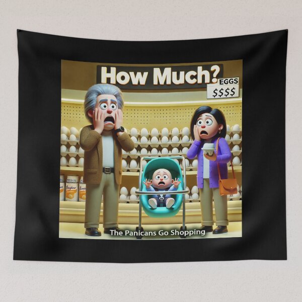 Item preview, "Grocery Shock - The Panicans Go Shopping" designed and sold by MySheetMusicArt.