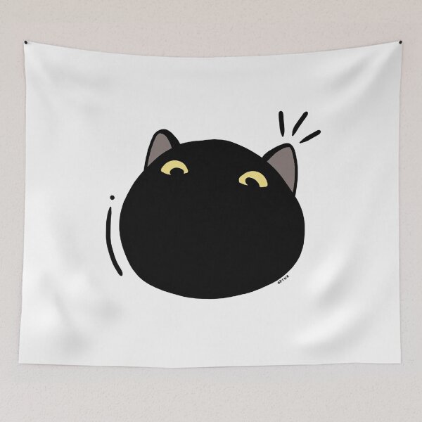 Item preview, black cat designed and sold by adtnr.