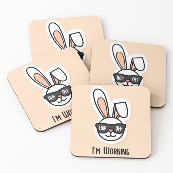 Item preview, Funny Easter Bunny – Hop Off, I’m Working | Sassy Easter Humor designed and sold by pixelnprint111.