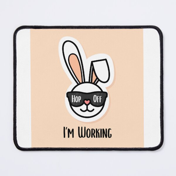 Item preview, Funny Easter Bunny – Hop Off, I’m Working | Sassy Easter Humor designed and sold by pixelnprint111.