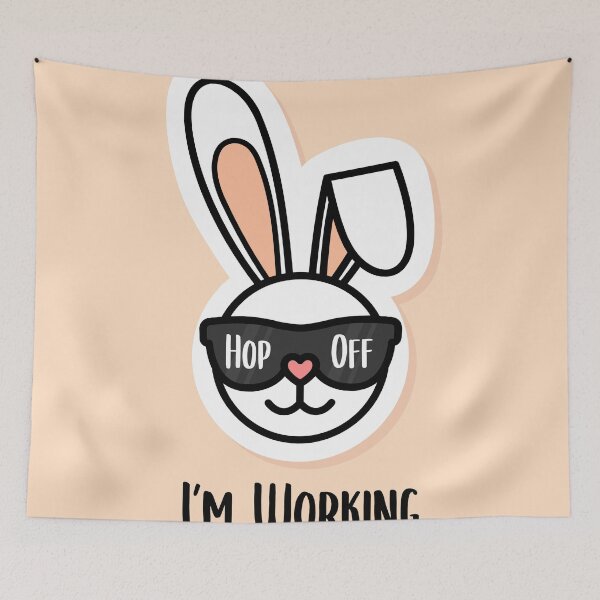 Item preview, Funny Easter Bunny – Hop Off, I’m Working | Sassy Easter Humor designed and sold by pixelnprint111.