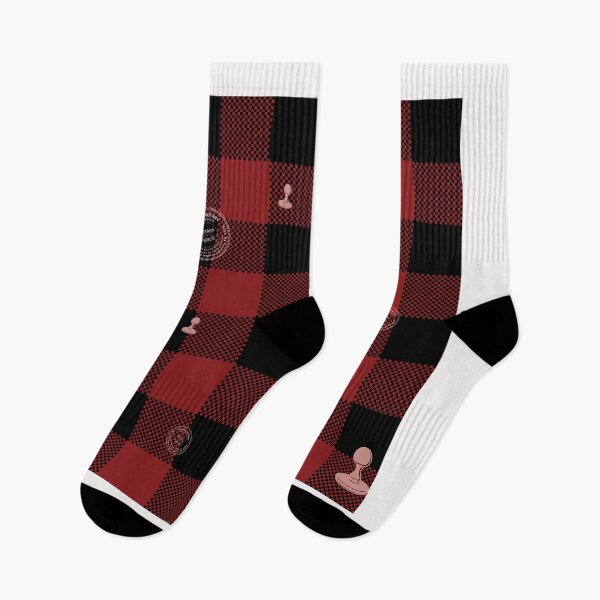 Item preview, Buffalo Plaid Notary Stamp Pattern – Red and Black Seamless Notary Public Design designed and sold by NotaryLife.
