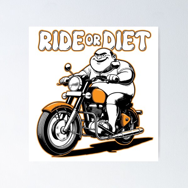 Item preview, Ride or Diet - Orange designed and sold by bustednut.