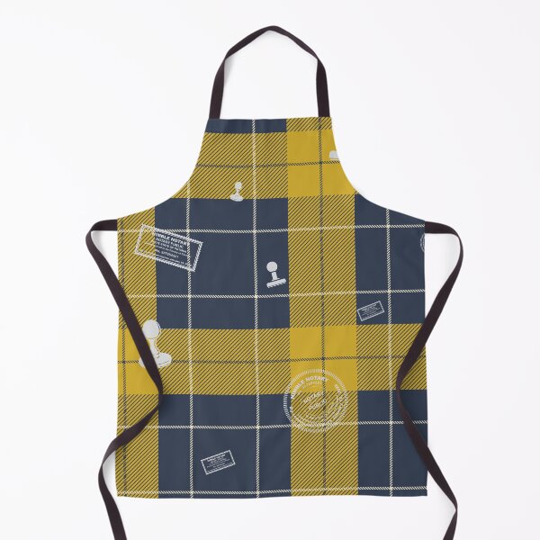 Item preview, Yellow and Navy Plaid Notary Stamp Pattern – Classic Seamless Design for Notary Gifts designed and sold by NotaryLife.