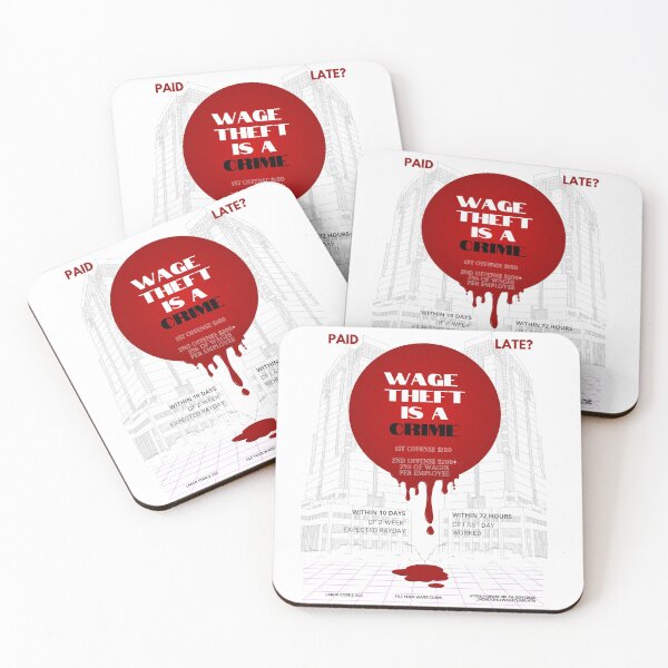 Item preview, Wage Theft is a Crime designed and sold by Seamic-Views.