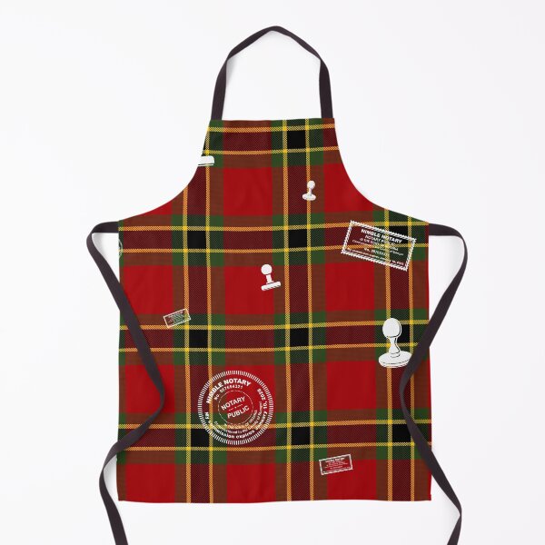 Item preview, Classic Tartan Notary Stamp Pattern – Red Green Gold Plaid Seamless Design designed and sold by NotaryLife.
