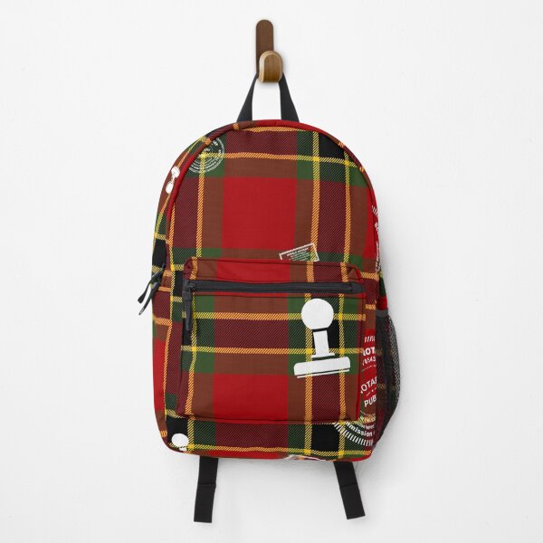 Item preview, Classic Tartan Notary Stamp Pattern – Red Green Gold Plaid Seamless Design designed and sold by NotaryLife.
