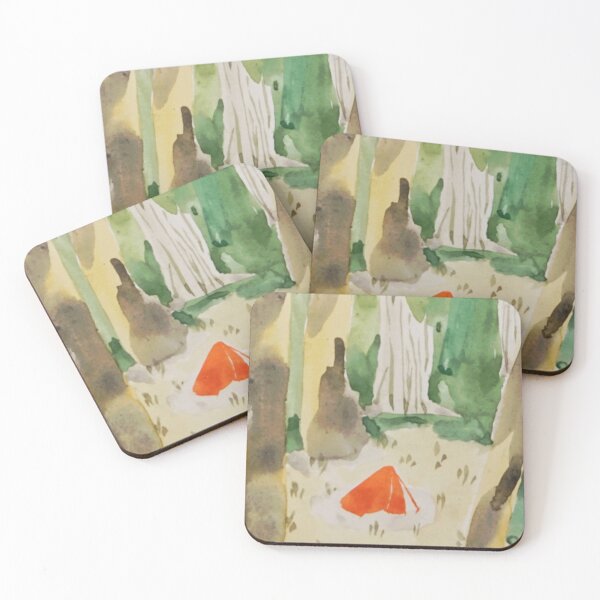 Item preview, camping in forest designed and sold by weijung-art.