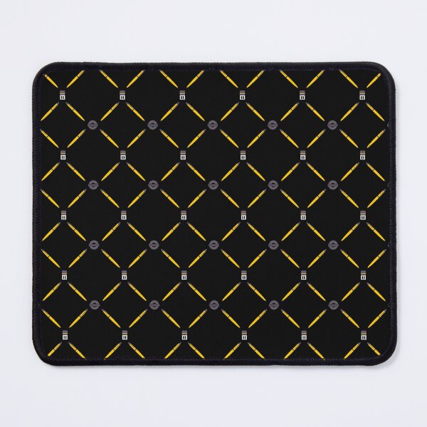 Item preview, Geometric Notary Pen Pattern – Yellow Pen & Stamp Seamless Office Grid Design designed and sold by NotaryLife.
