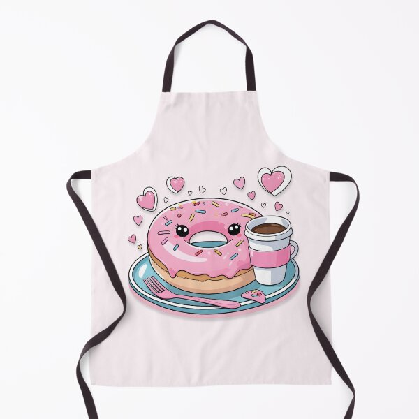 Artikelvorschau, Kawaii Donut und Kaffee mit glücklichen Gesichtern entworfen und verkauft von EpicPuzzles.