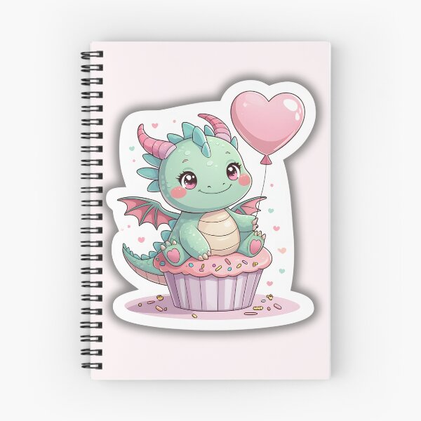 Artikelvorschau, Grüner Babydrache mit Herzballon auf Cupcake entworfen und verkauft von EpicPuzzles.