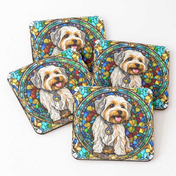 Item preview, Stained Glass Yorkipoo designed and sold by Fredster1966.