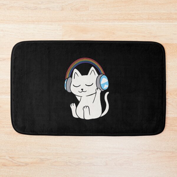 Item preview, Cat Rainbow Headphones designed and sold by coffeeman.