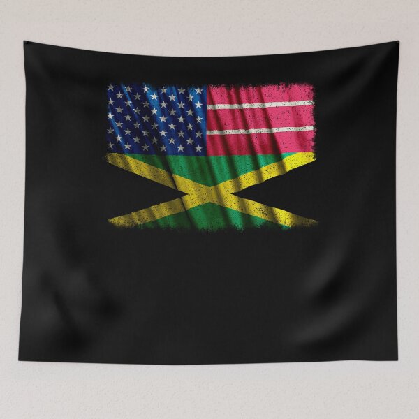 Item preview, Jamaican American Shirt American Jamaican Flag Tshirt designed and sold by cgocgy.