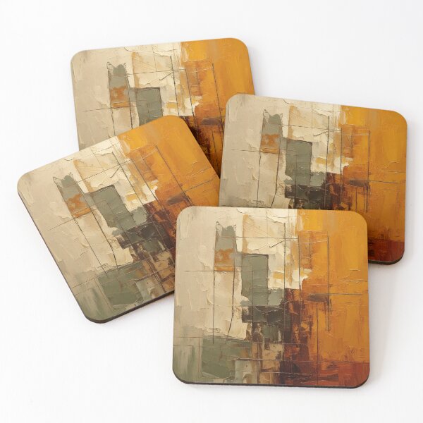 Item preview, Modern Abstract Art - Contemporary Painting - Earth Tones - Thick Paint Brushstrokes - Mid Century Modern designed and sold by CattlettArt.