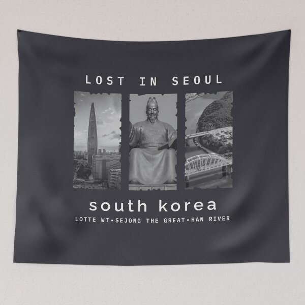 Item preview, Lost in Seoul - Monochrome South Korea designed and sold by KGlam.