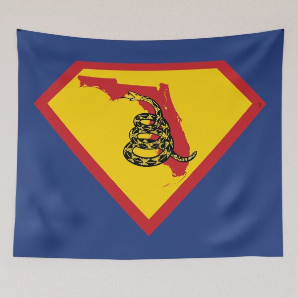 Item preview, FLORIDIAN  SHIELD - Freedom Is The Superpower - Gadsden Snake Flag - Dont Tread On Me SUPERHERO FLORIDA design designed and sold by pelagio.