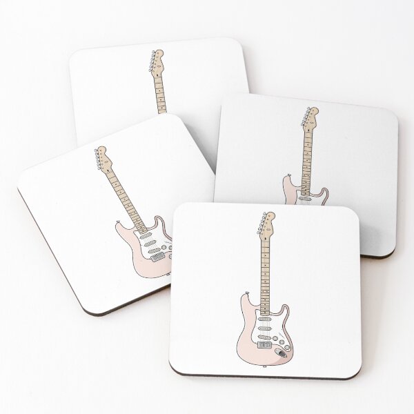 Item preview, Electric Guitar - Shell Pink designed and sold by thebluewildstudio.
