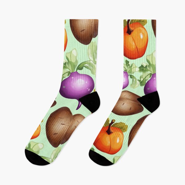 Item preview, Bright Autumn Veggie Seamless Design with Pumpkins and Tubers.  Colorful Vegetable  designed and sold by Anastasiia Yurevych.