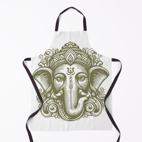 Item preview, Ganesha head - woodcut style designed and sold by ZOXOFO.