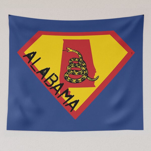 Item preview, ALABAMAN  ALABAMIAN  SHIELD - Freedom Is The Superpower -  Gadsden Snake Flag - Dont Tread On Me SUPERHERO ALABAMA spellout design designed and sold by pelagio.