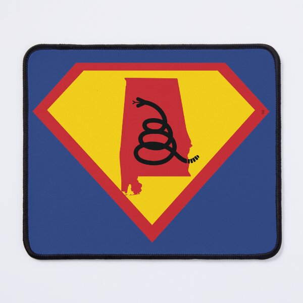 Item preview, ALABAMAN  ALABAMIAN  SHIELD - Freedom Is The Superpower - Modern Gadsden Snake Flag - Dont Tread On Me SUPERHERO ALABAMA design designed and sold by pelagio.