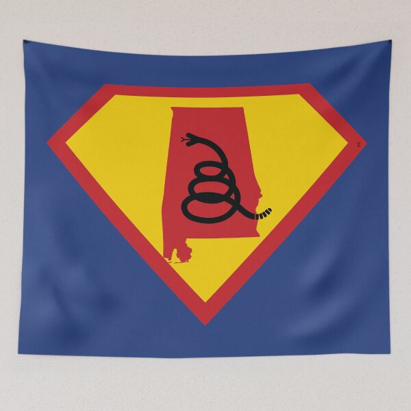 Item preview, ALABAMAN  ALABAMIAN  SHIELD - Freedom Is The Superpower - Modern Gadsden Snake Flag - Dont Tread On Me SUPERHERO ALABAMA design designed and sold by pelagio.